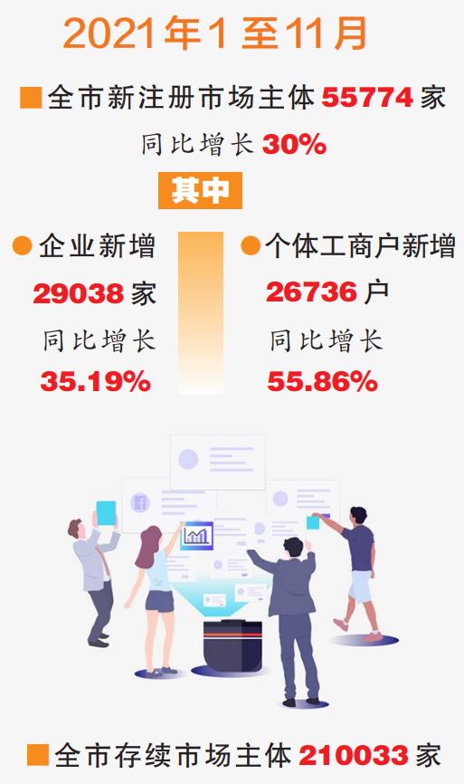 三亚市场主体增长强劲 1至11月新注册55774家，代理服务成关键